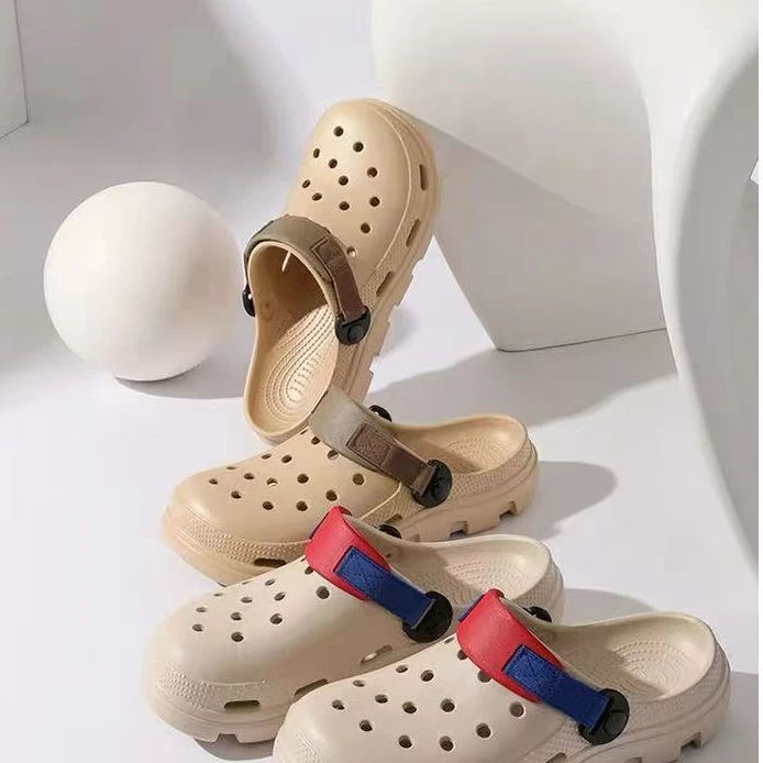 男士厚底防滑洞洞鞋