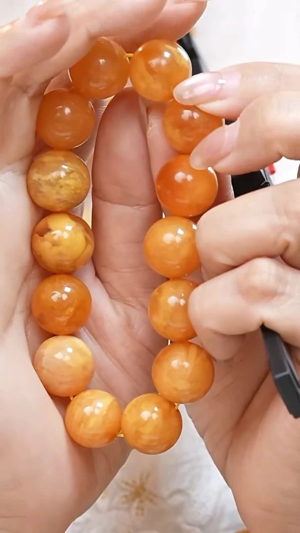 蜜蜡颈饰未镶嵌8440天然蜜蜡珠宝奇石全部保真