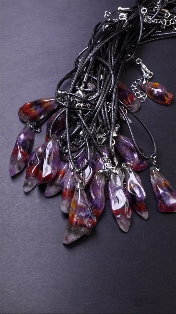 水晶手链未镶嵌极光23原石吊坠（多样性发其一）