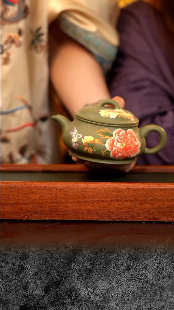 紫砂 宜兴紫砂 QMJ  豆青明炉