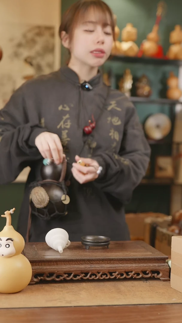 【闪购商品】313号精品天然大漆工艺防渗内胆酒葫芦~