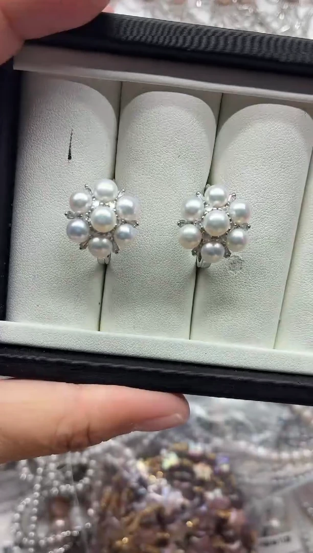 未镶嵌戒指淡水珍珠多样性发其一，非无暇