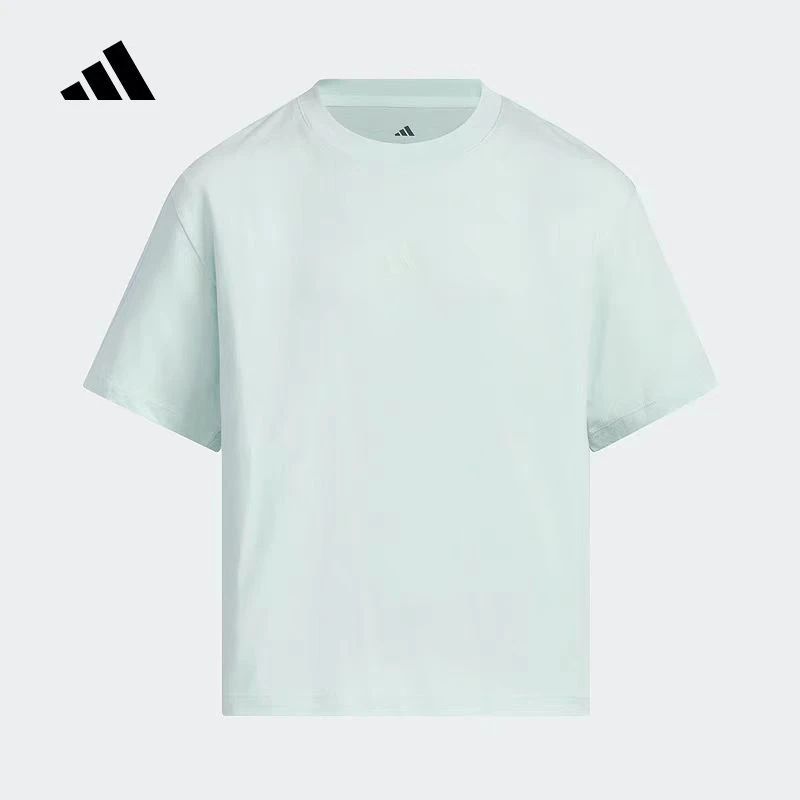 adidas/阿迪达斯大童CO SEE TEE百搭休闲印花圆领短袖T恤 JL7543