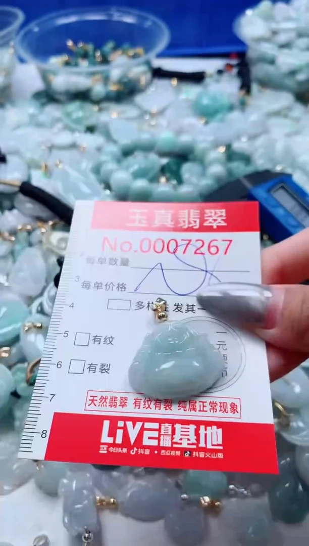 吊坠(不含链)未镶嵌翡翠7267