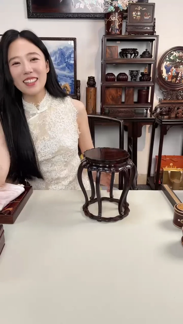 紫檀木类成套家具紫檀独板花架