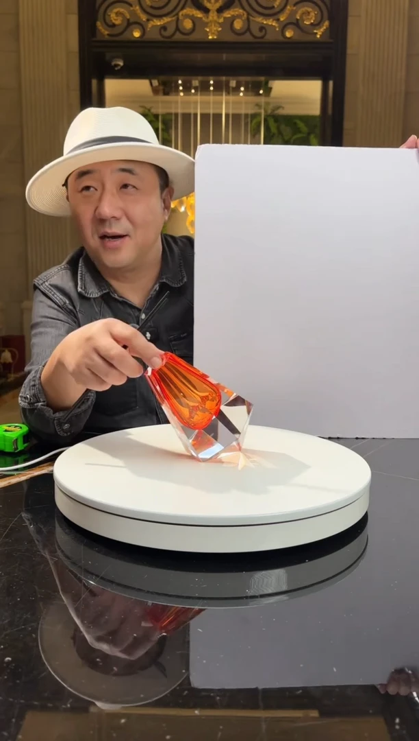 【闪购商品】茶宠AJ1010026橙红砖石香薰瓶