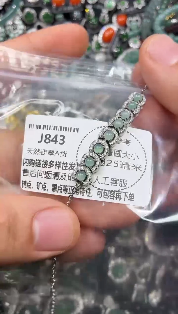 颈饰未镶嵌翡翠J843手链