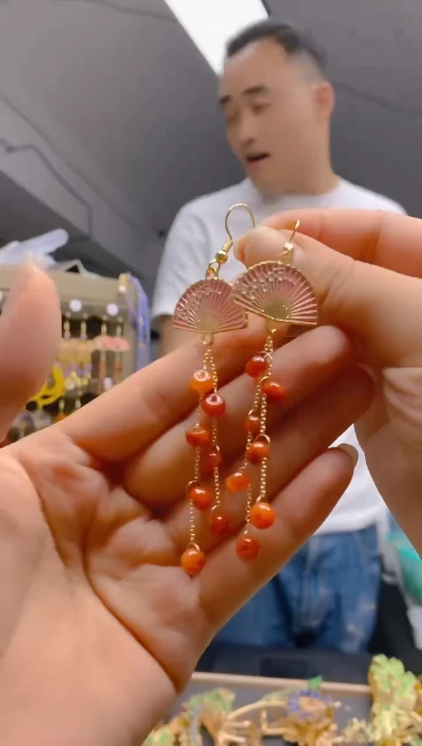 【闪购商品】翡翠耳饰合金0210翡翠耳钩