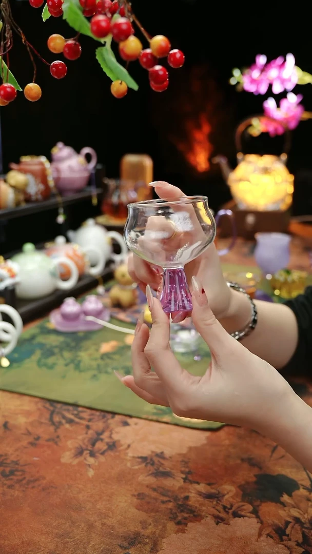 【闪购商品】紫色高足主人杯60cc@@@@