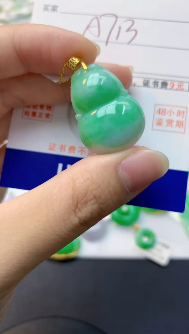 颈饰未镶嵌翡翠天然缅甸A货翡翠