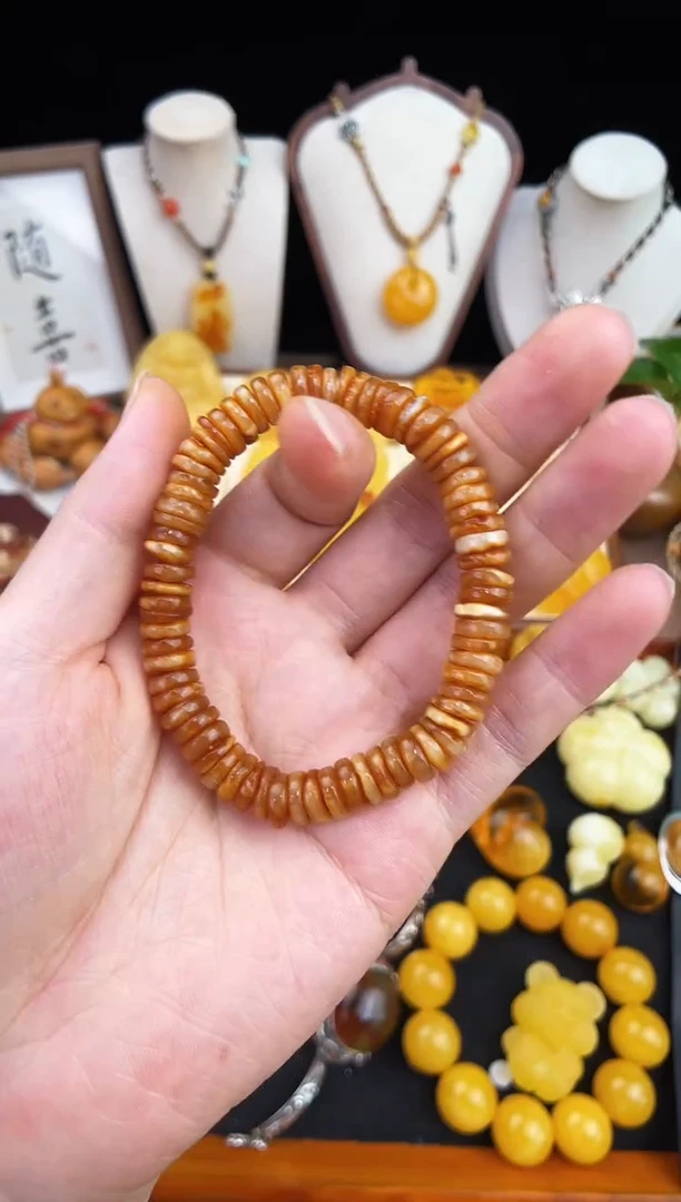 琥珀未镶嵌珠宝奇石柒月
