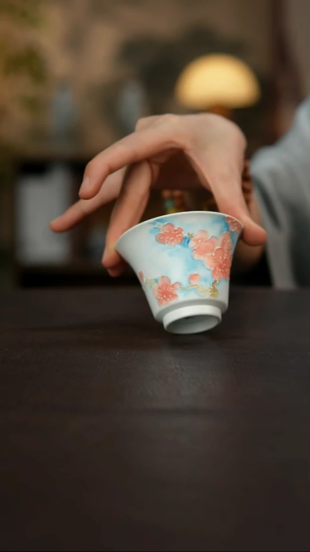 杯景德镇陶瓷杯碗柴烧多人