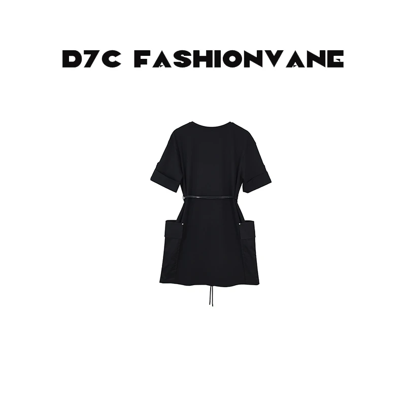 【婉婉】夏季气质时尚百搭休闲小众工装裙C05060526