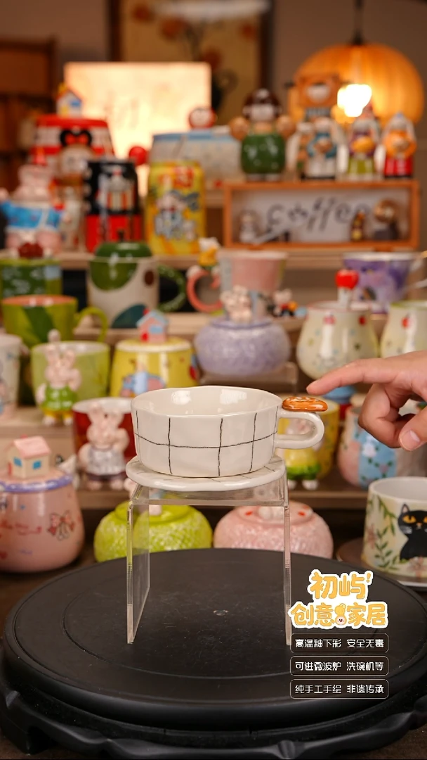 瓷初屿手工手绘陶瓷餐具健康釉下彩