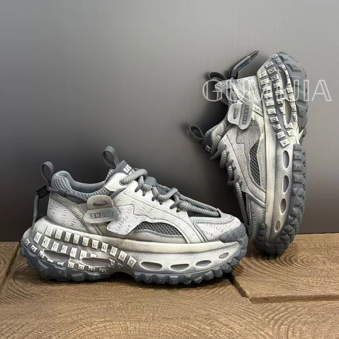 Gumijia25年新款/网红舒适增高时尚百搭舒透气厚底休闲鞋860686