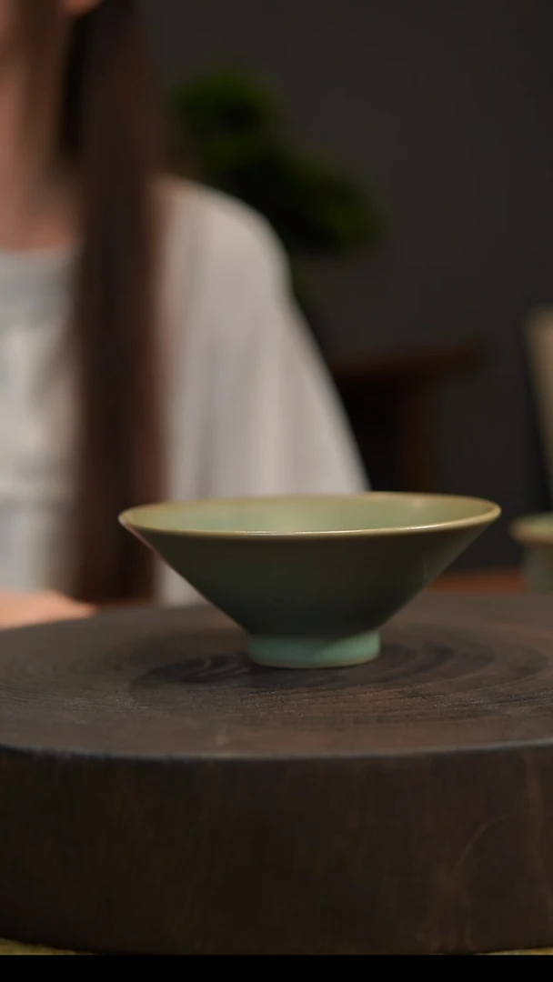 杯子斗笠杯 汝州原产地  原矿老釉