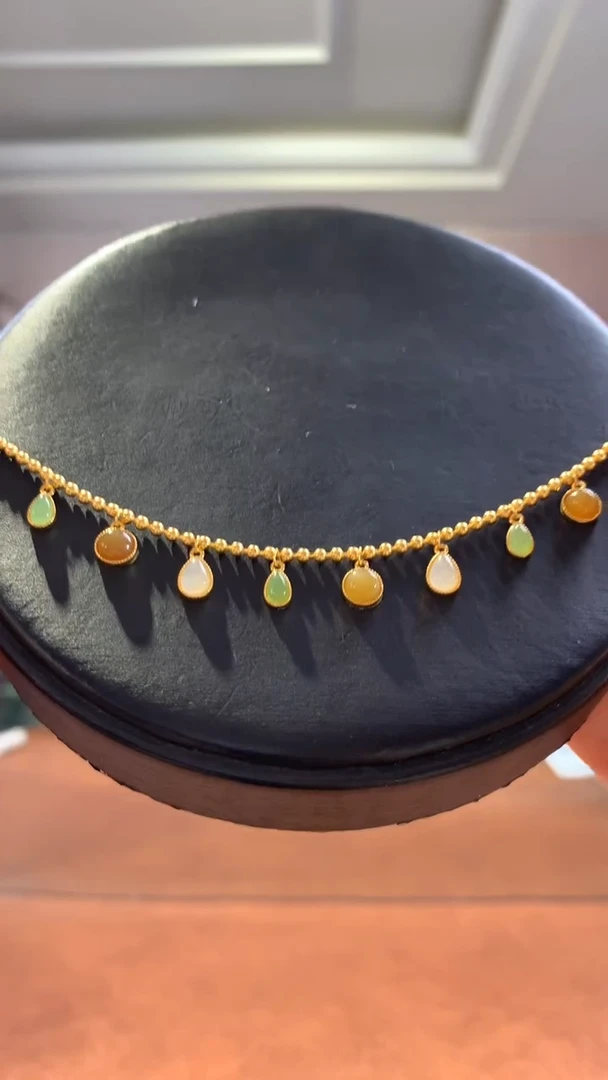 【闪购商品】和田玉手链银S925镶嵌多宝手链