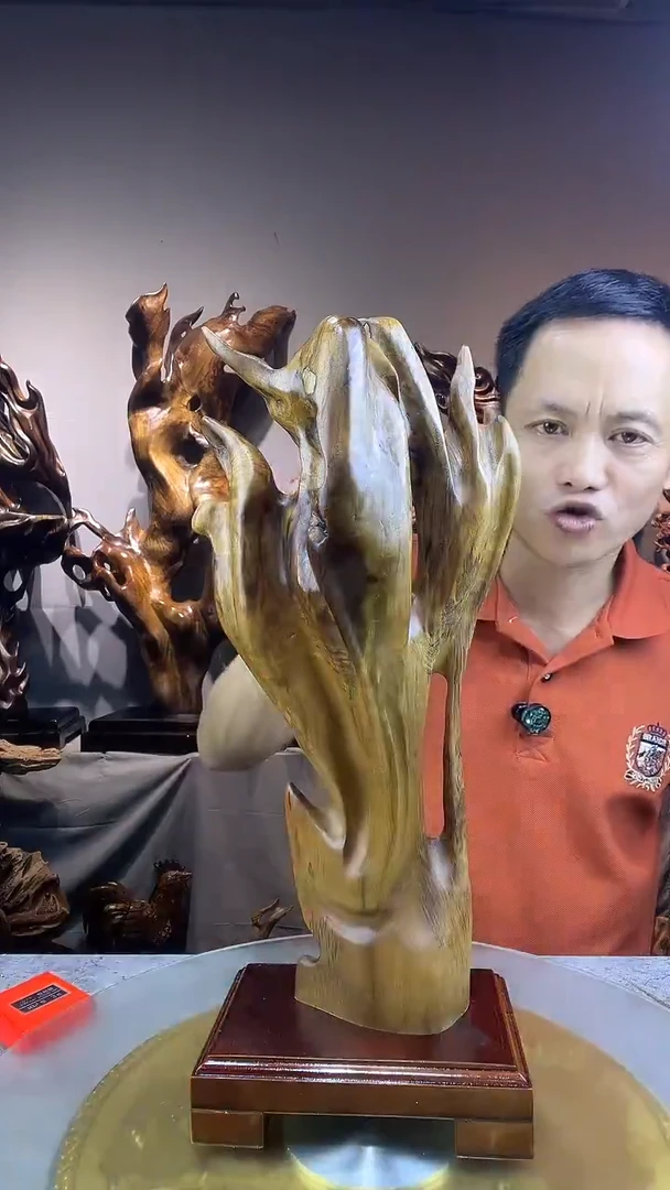 金丝楠顺**水小叶桢楠随行摆件25