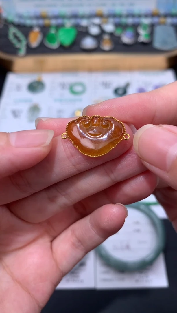 定制翡翠18K金镶嵌模式推广期48小时鉴赏期