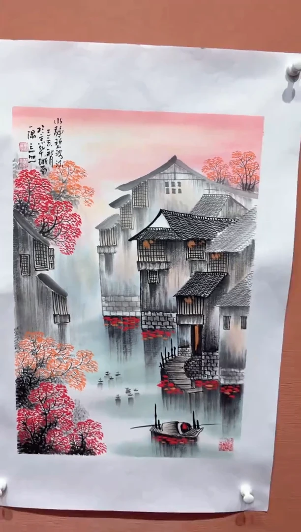 国画师立照老师国画作品