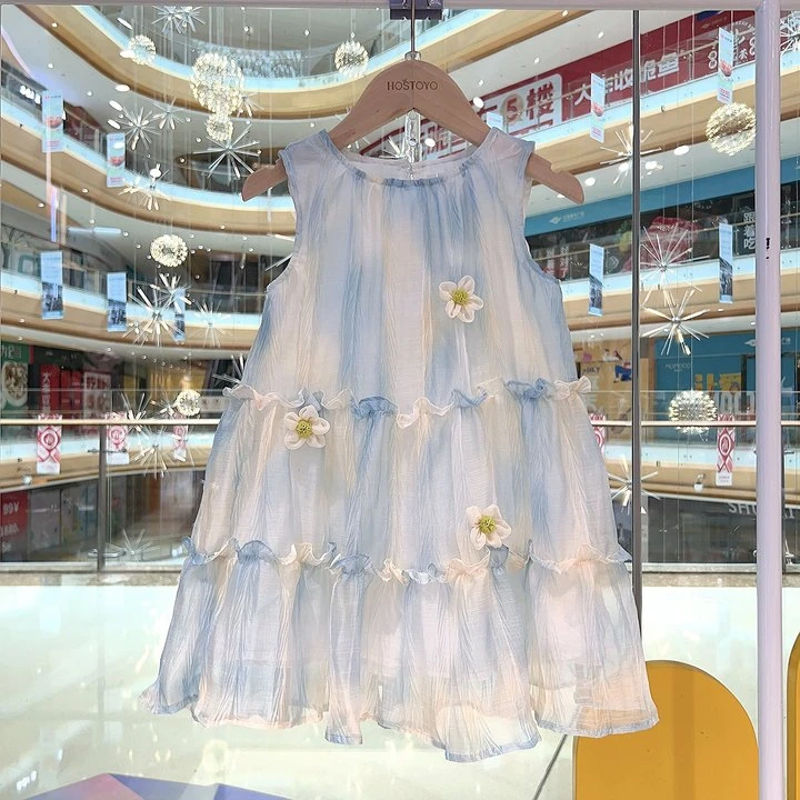 【皇室童缘】2025夏季女童舒适休闲公主小清新连衣裙17630470084