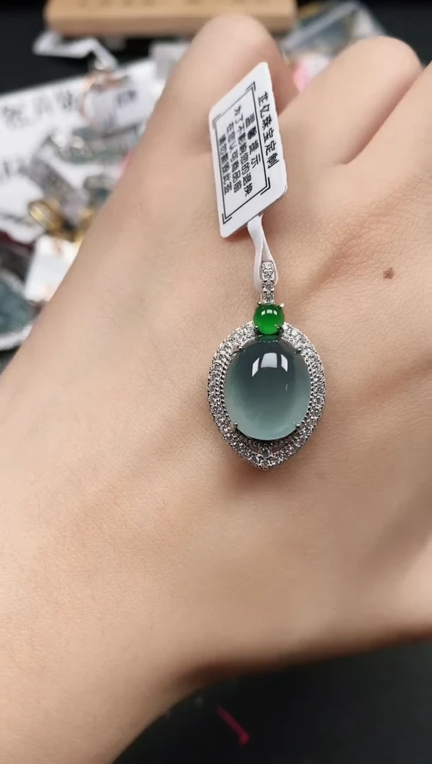 银S925镶嵌戒指翡翠111