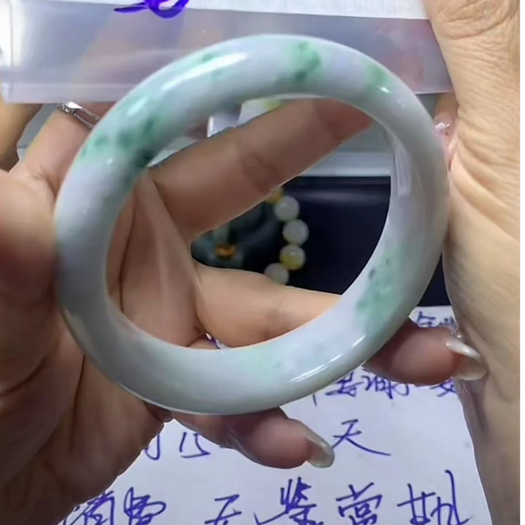 天然翡翠手镯58#1280元毛货需精细抛光