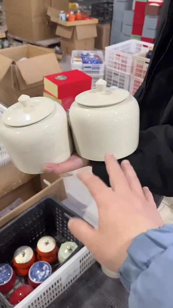 【闪购商品】摆件陶瓷茶叶罐存储罐密封罐