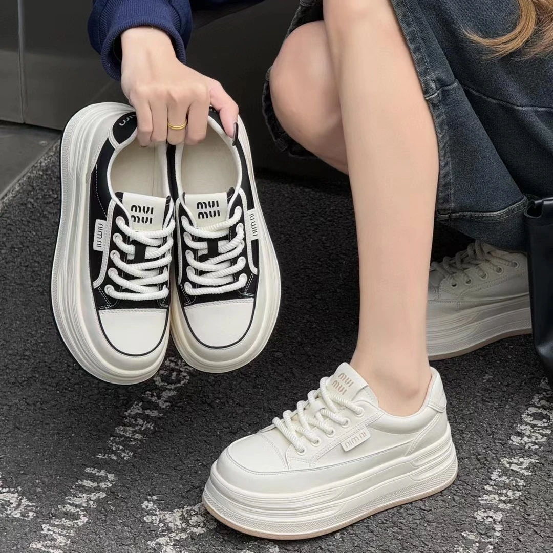 【断码清仓】厚底增高系带休闲板鞋潮流女鞋时尚美式 CSA 2025-2