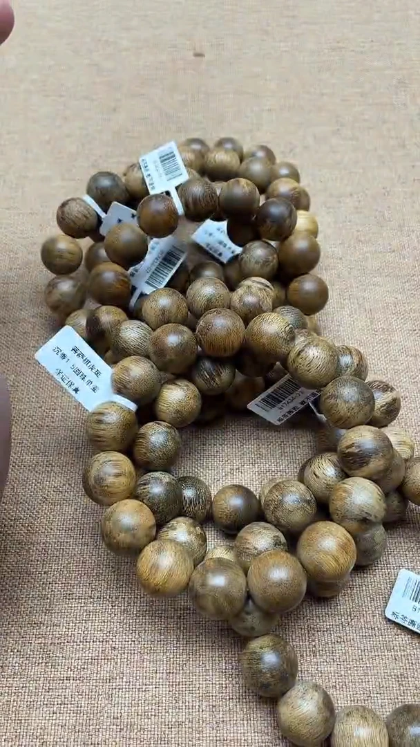 沉香手串菩萨棋虎斑1.5圆珠单圈多样性发其一