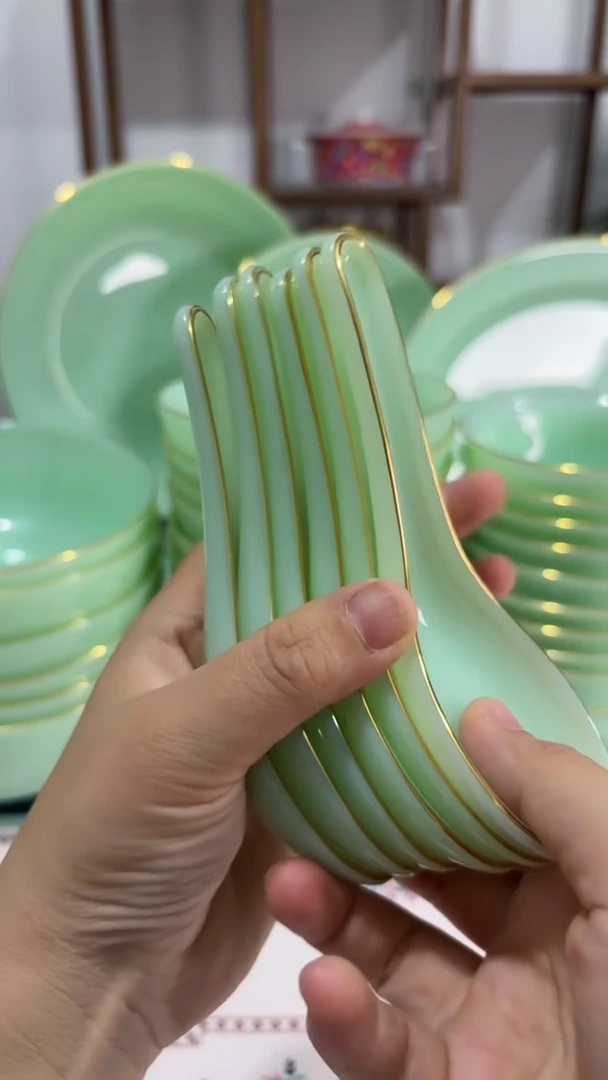 瓷小汤勺玉瓷6个  【贝美】