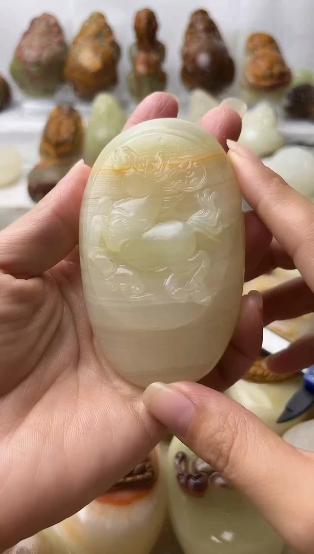 石材天然方解石棉纹正常介意勿拍不退换马