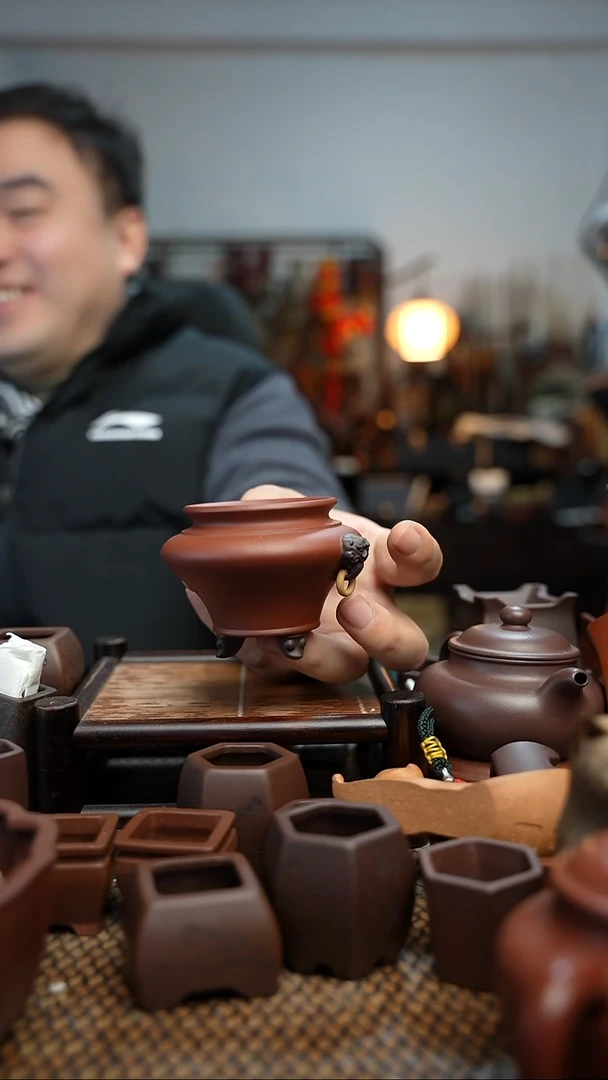 紫砂花盆檐***第長木軒精品紫砂