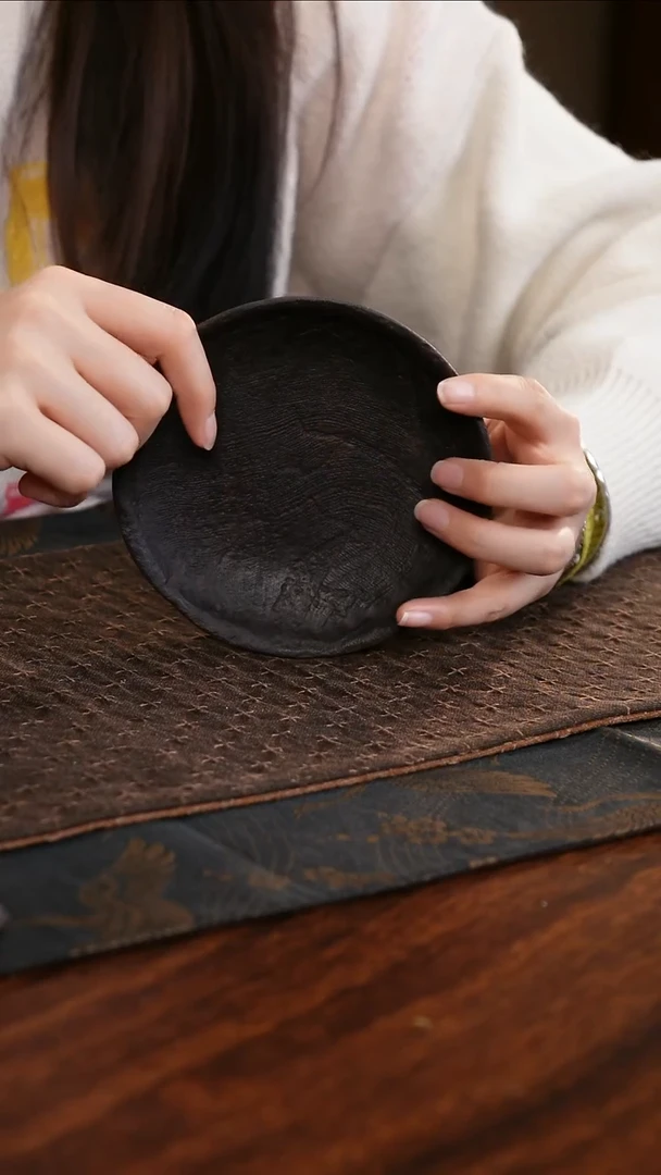 【闪购商品】紫砂茶壶柴烧浅碟小壶承