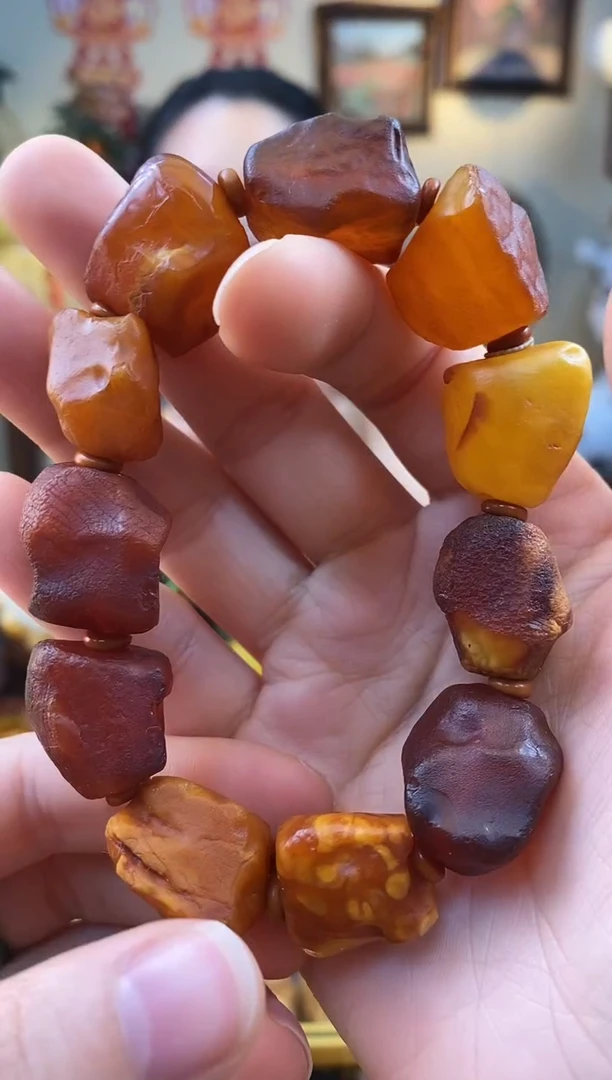 未镶嵌琥珀手串手串