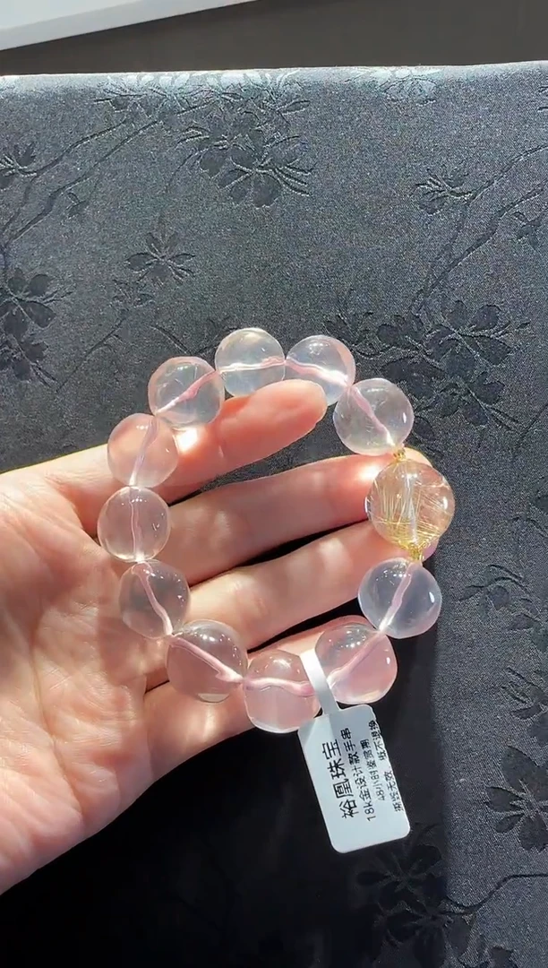 未镶嵌手串水晶菠萝珠17mm顶珠18mm