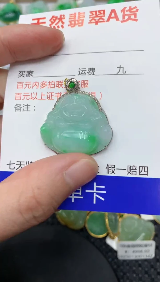 【闪购商品】翡翠颈饰18K金镶嵌11111111111