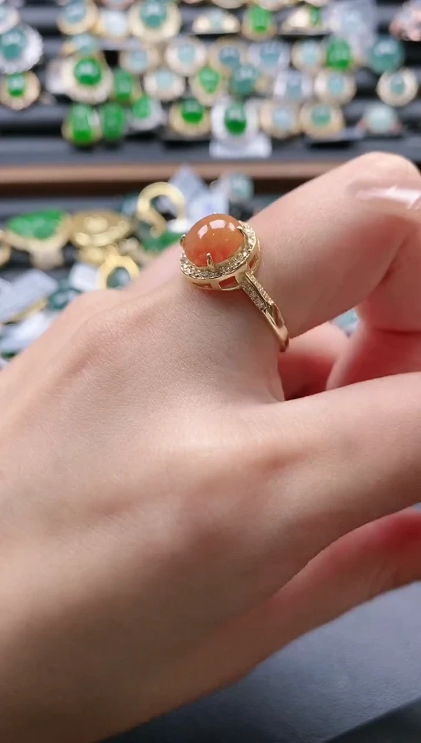 【闪购商品】翡翠戒指银S925镶嵌51151