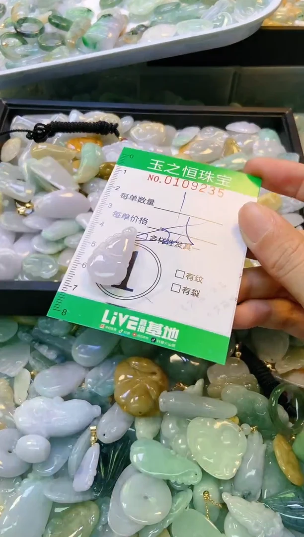 翡翠未镶嵌颈饰闪购0109235