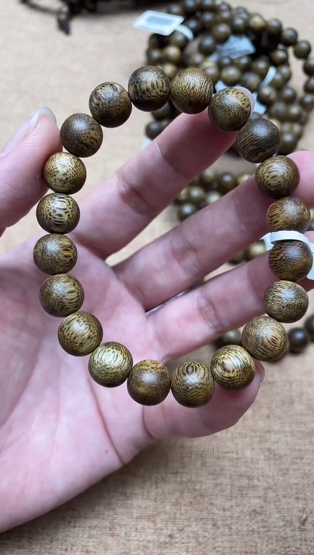 沉香手串棋楠1.0圆珠单圈多样性发其一