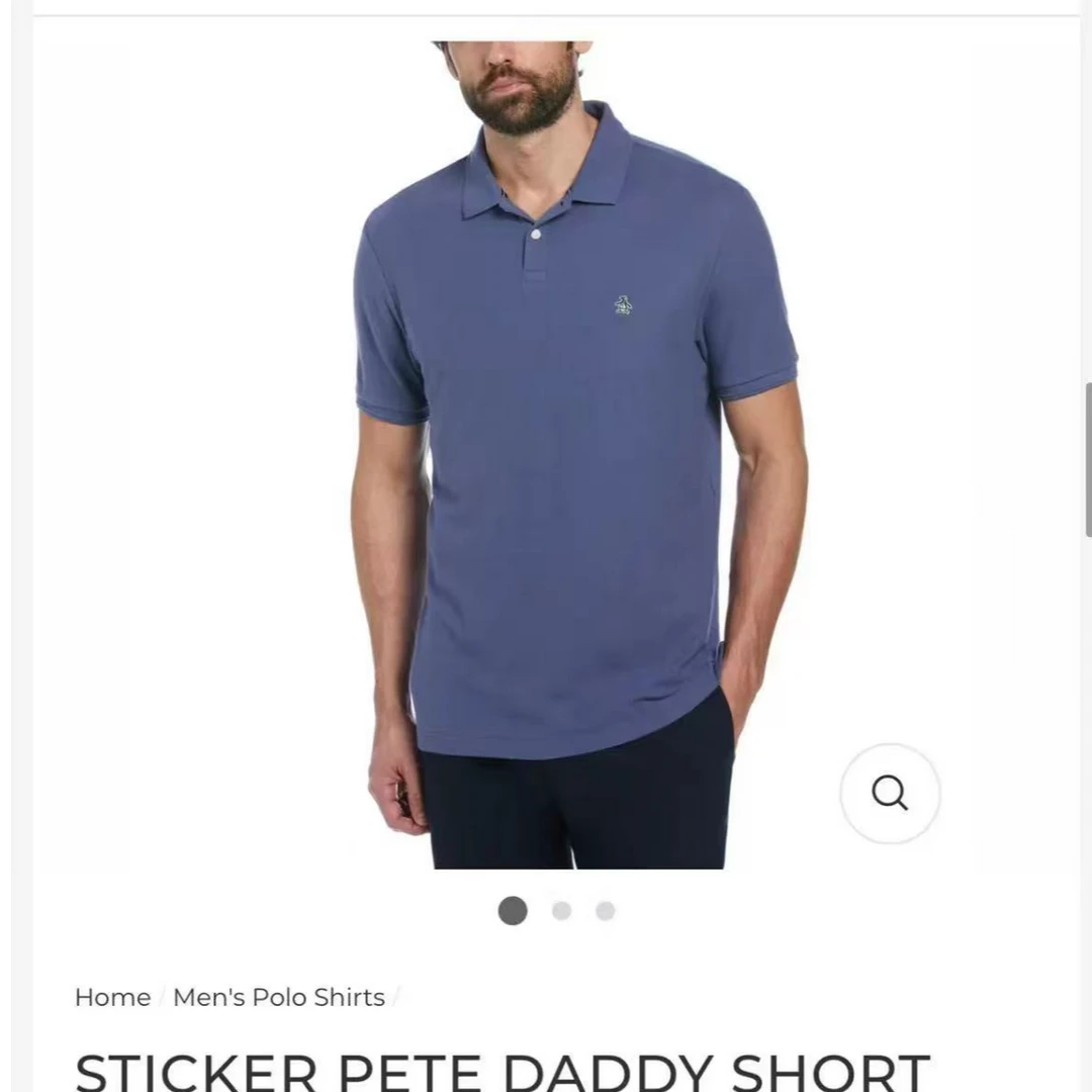 老美订单 历史悠久 男士夏季翻领领短袖T恤上衣 面料薄