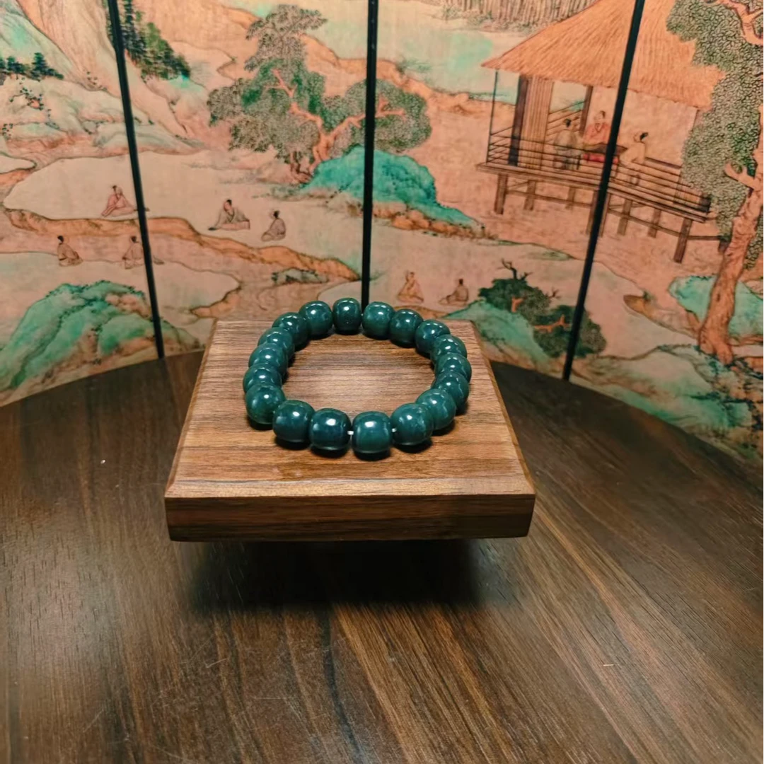 Z和田玉桶珠手串（卡12）2369