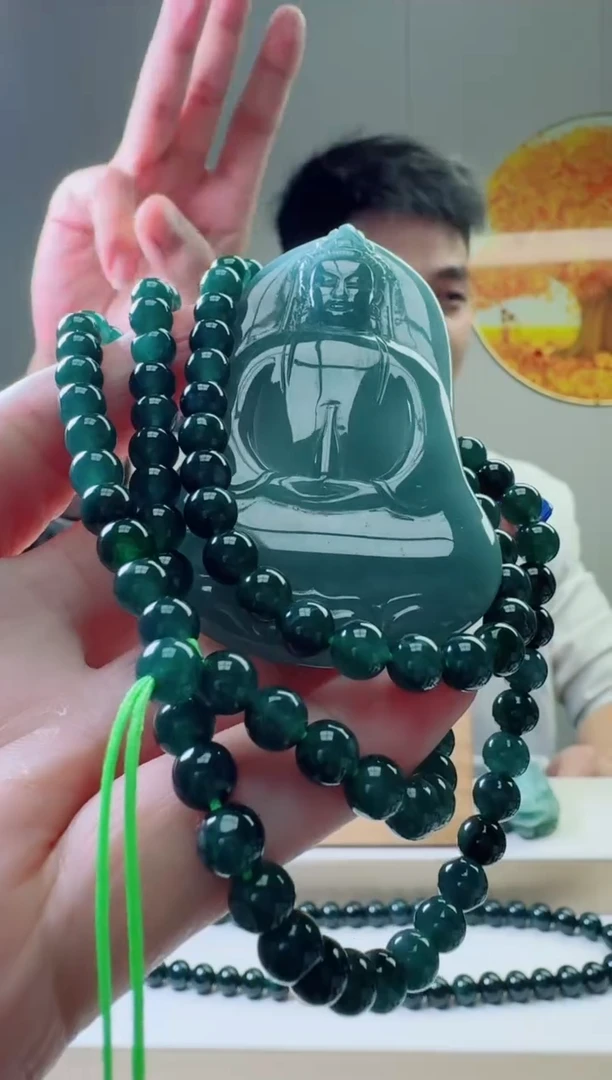 颈饰未镶嵌翡翠天然A货翡翠  多样性随机发其一