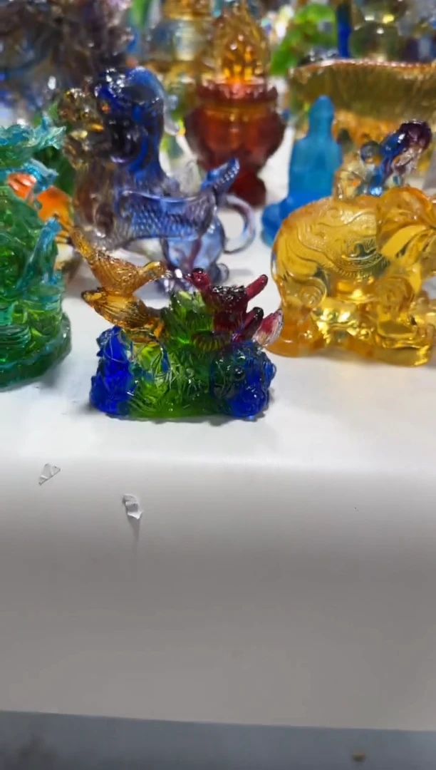 琉璃喜事连连10633微瑕正宗纯古法手工琉璃