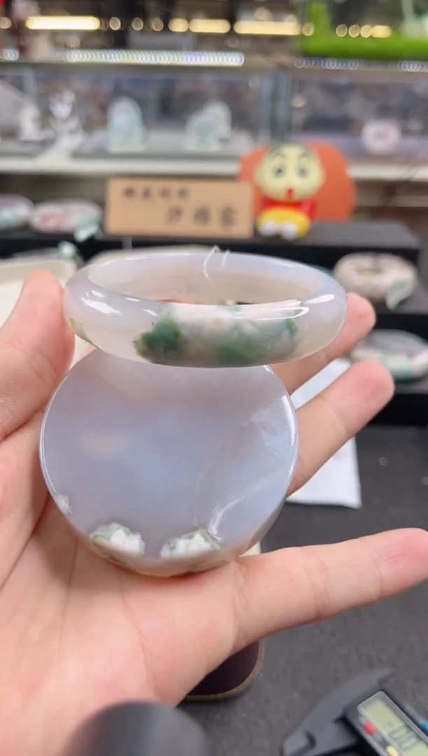 未镶嵌手镯石英质玉63圈口（赠品镯心）s91144