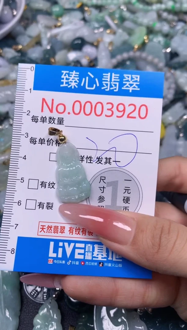 【闪购商品】翡翠颈饰未镶嵌含绳0003920