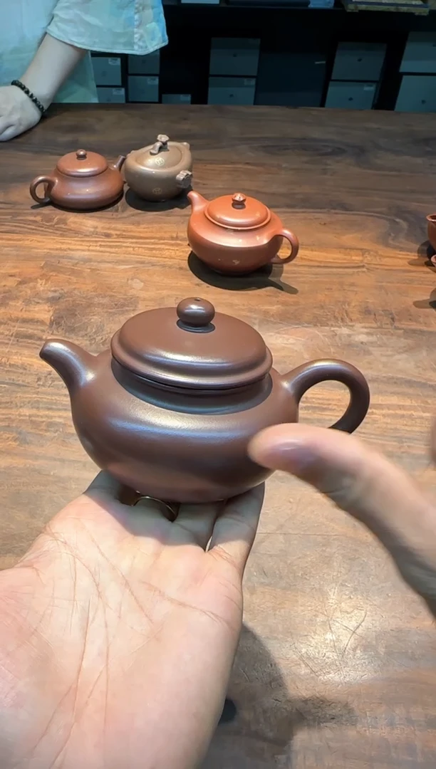 汤华刚 紫泥 仿古壶