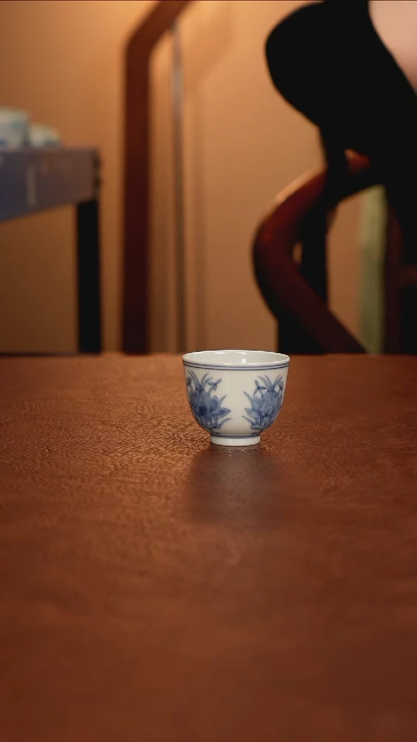 景德镇瓷器，青花瓷手绘茶具~