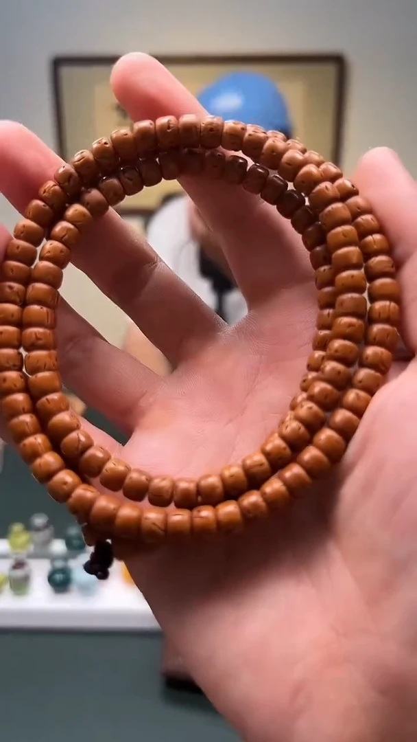 桃核手串6.5mm+桃核脖挂