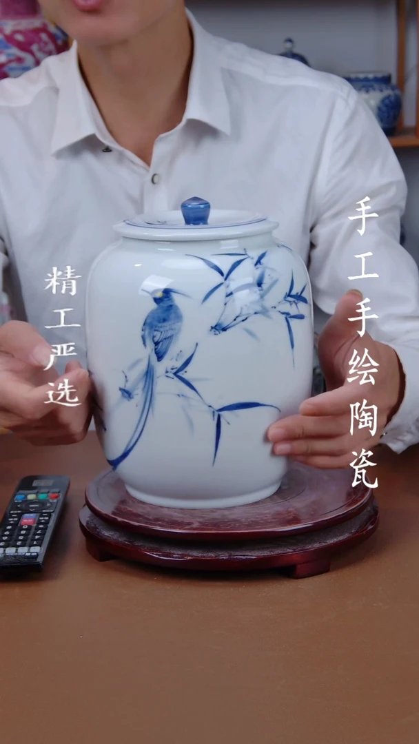 罐景德镇手工手绘陶瓷摆件27